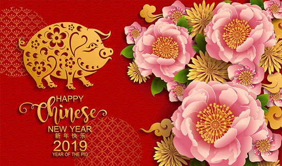亞泰光電2019春節(jié)放假通知，祝大家2019年豬年大吉大利！